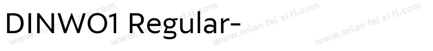 DINWO1 Regular字体转换